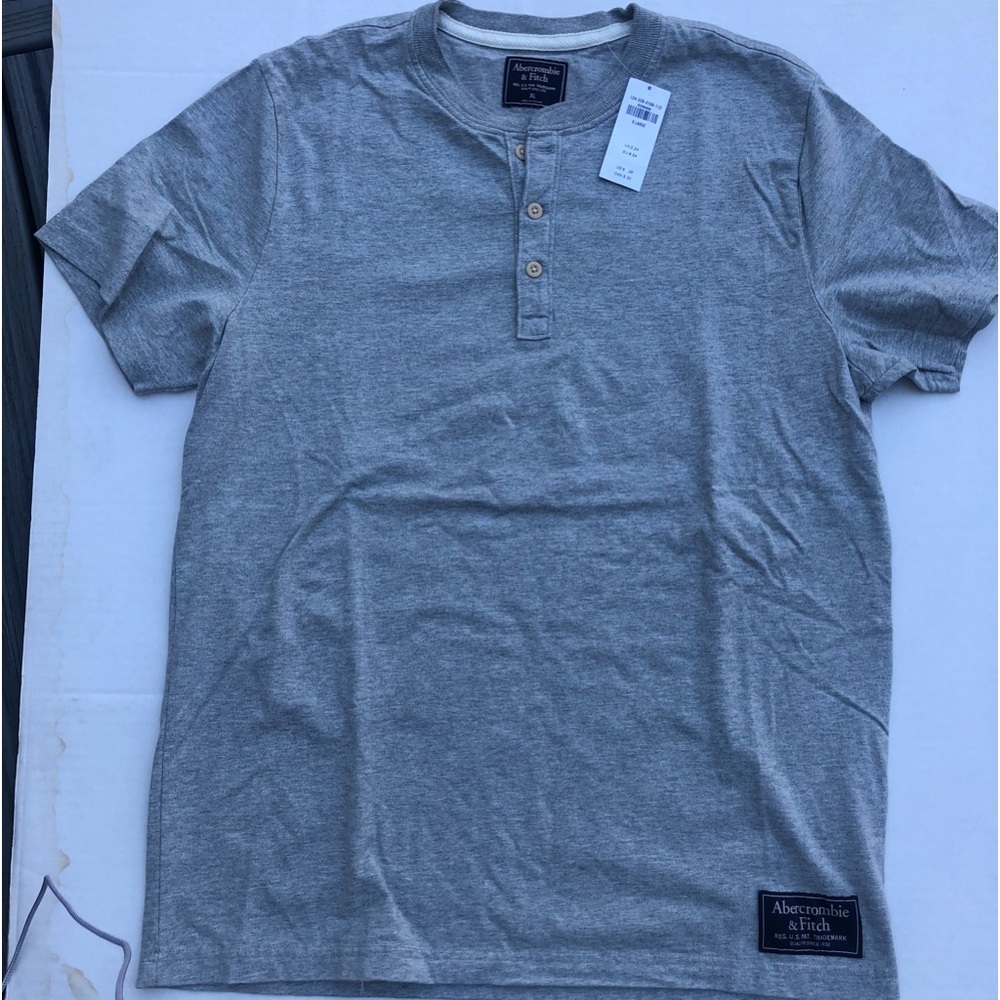 New Abercrombie mens XL shirt gray